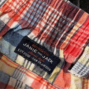 Janie and Jack Infant Boys Plain Shorts-Zip up fly w/button-Belt loops & pockets